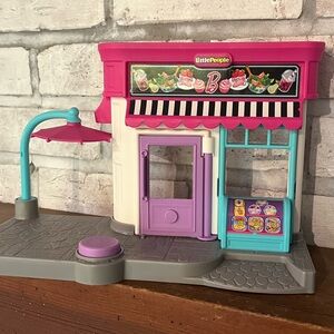 Fisher-Price Little People Barbie City‎ Adventures Cafe Playset Only
